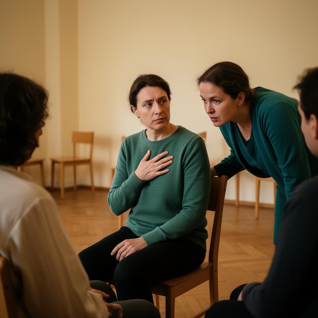 Pszichodráma csoport: felismerés pillanata, empatikus jelenlét