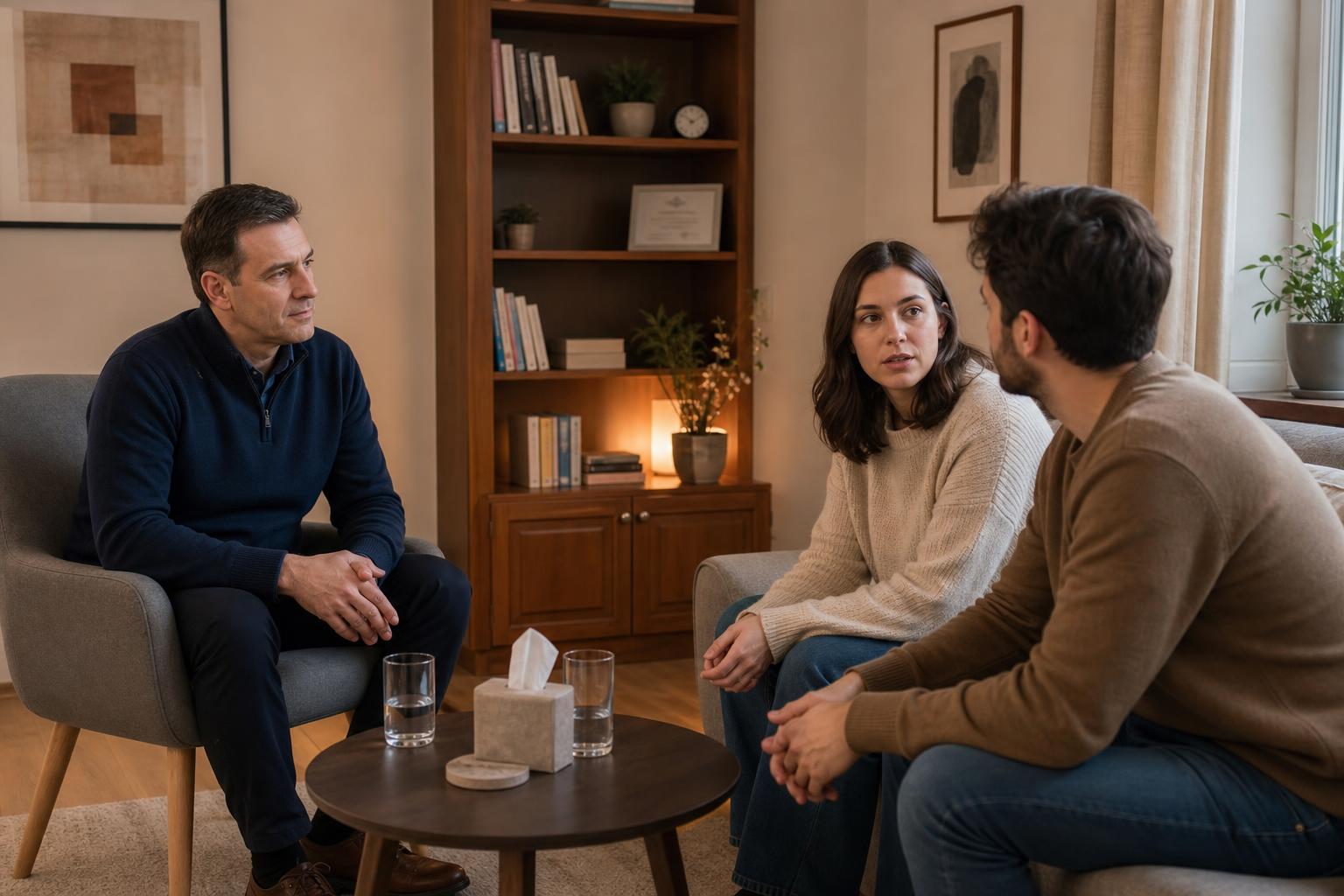 Dobrai Zoltán beszélgetésben egy fiatal párral